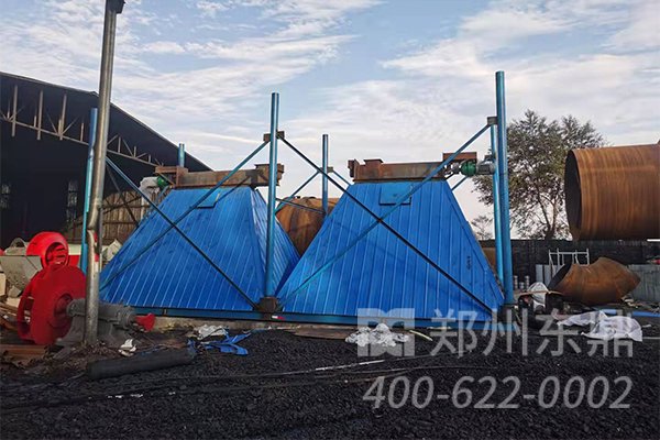 山西朔州煤泥烘干機安裝現場情況