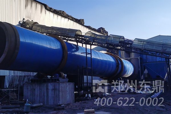 山西大同環保煤泥烘干機設備安裝現場