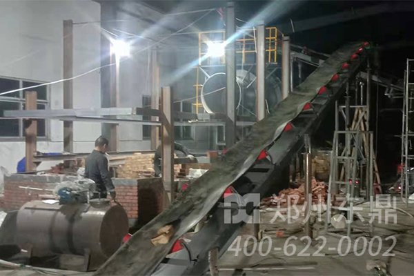 污泥烘干機生產線安裝現場