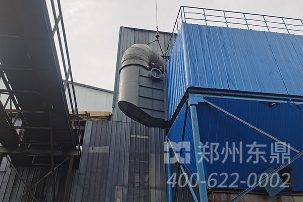 內蒙古煤泥烘干機除塵設備安裝現場