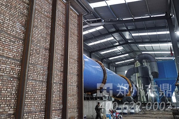 山西煤泥烘干機設備投產運行現場